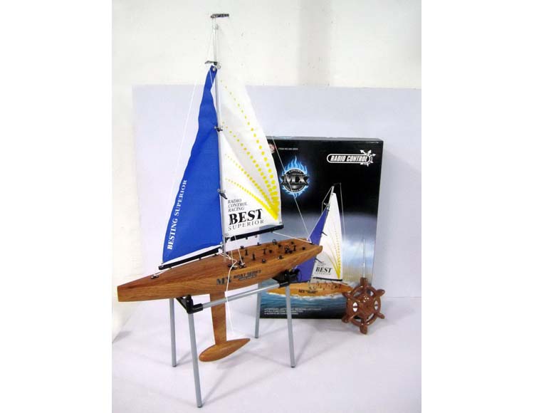 仿木自装四通遥控帆船不包电 MX-0005-3